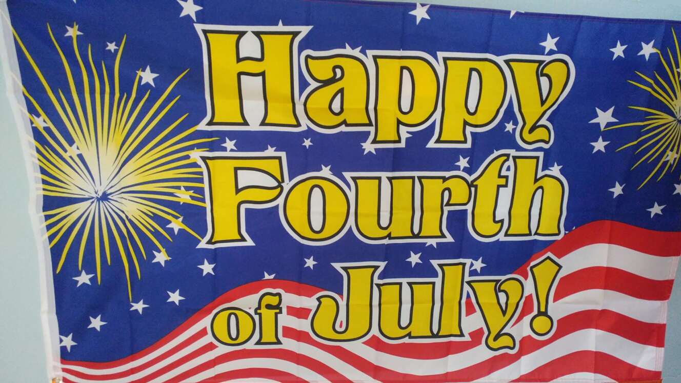 Happy Fourth of July Flag